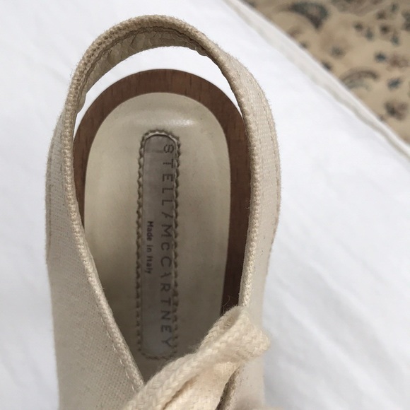 Stella McCartney wood and canvas heels - Picture 6 of 6